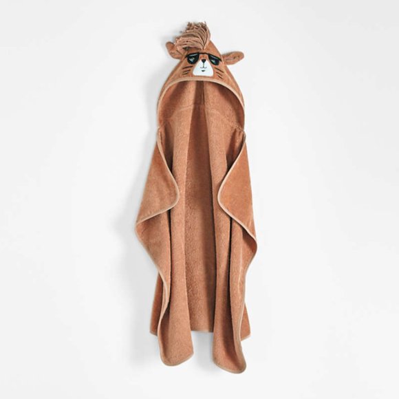 Crate & Barrel Fox Hooded Baby Towel - Picture 1 of 10